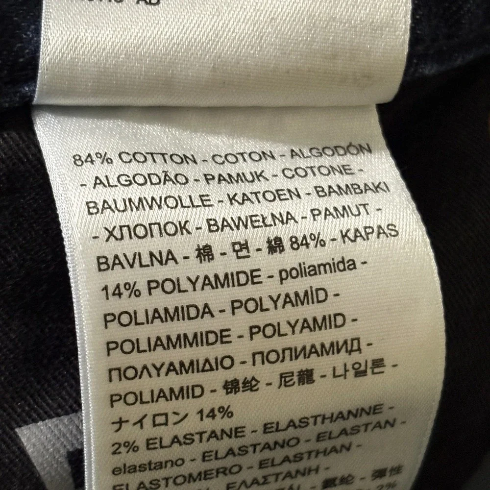 Levis 511 Slim Fit Jeans Mens 36x28 Dark Indigo Blue Stretch Denim 19715-0006